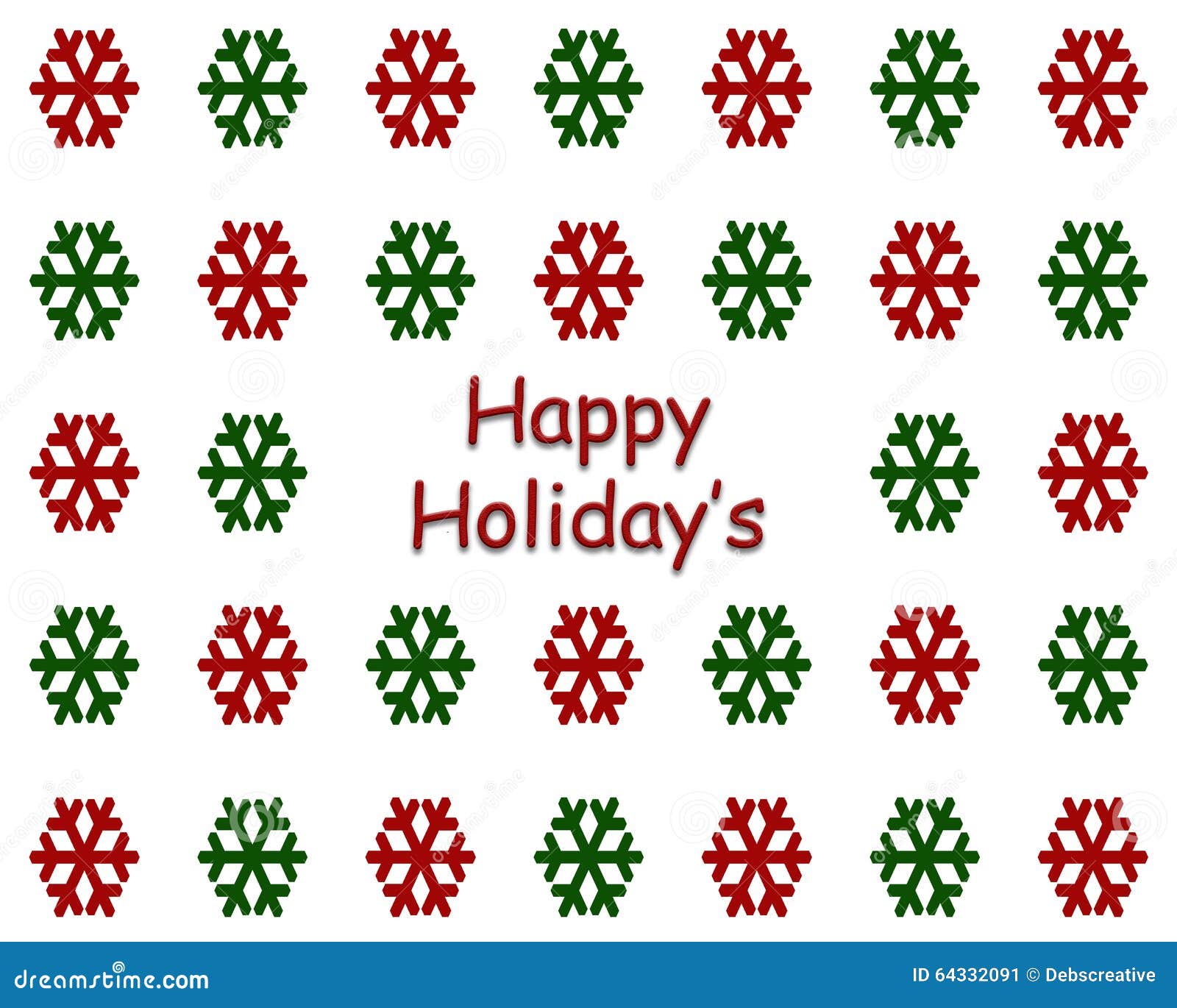 happy holiday's with snowflakes